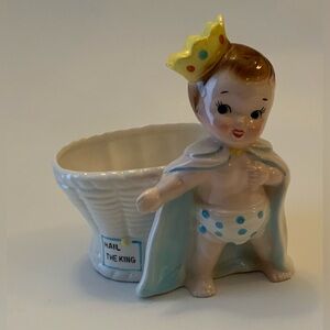 Vintage Rubens Japan Ceramic Baby King Planter